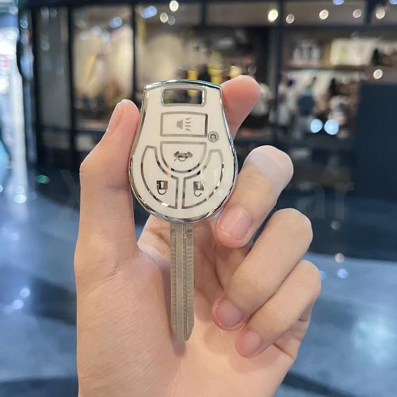 Leather TPU Car Smart Key Cover Bag Case Shell Protector Keychain for Changan Eado CS35 Raeton CS15 V3 V5 V7 Accessories
