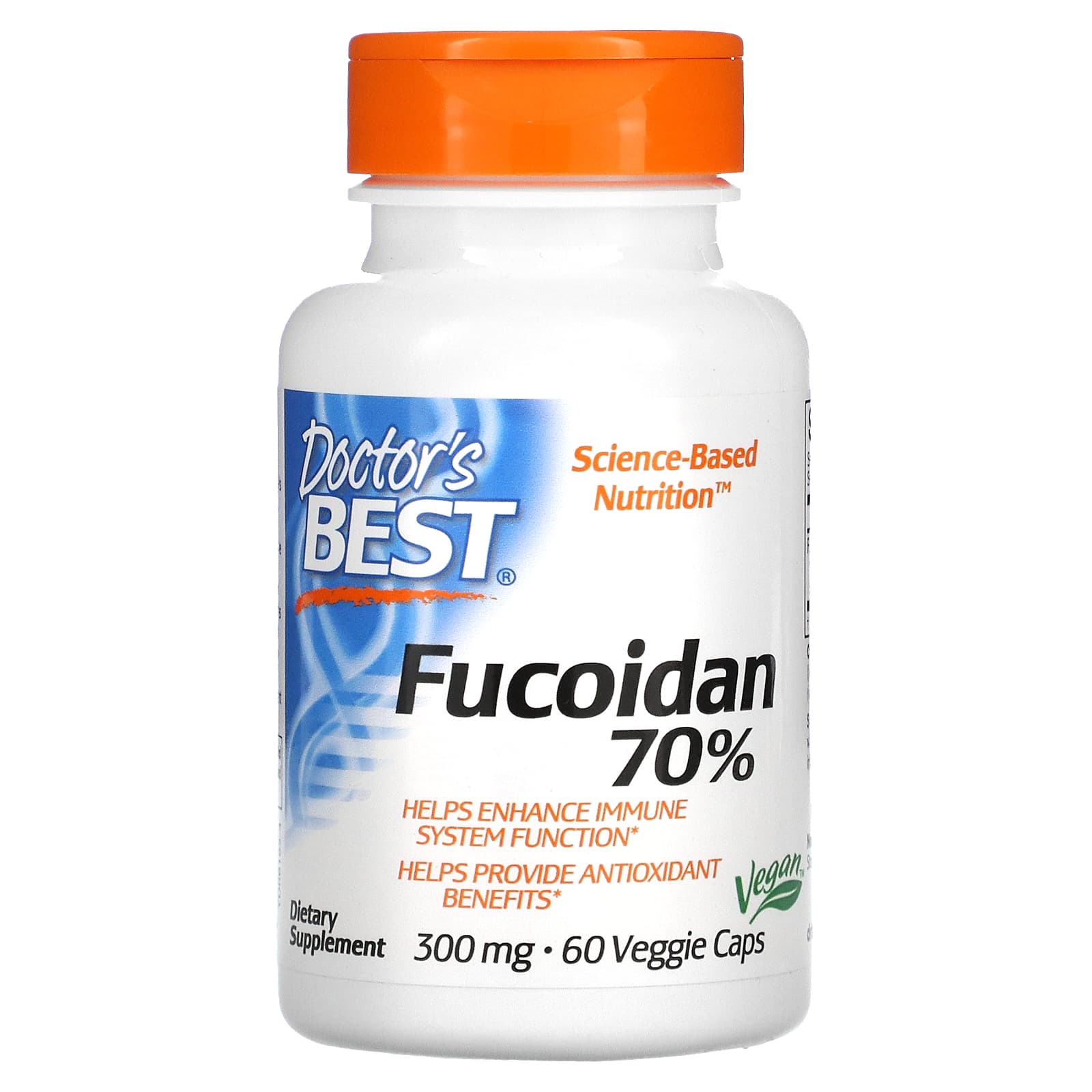 

Doctor S Best, Fucoidan 70%, Veggie Capsules 60