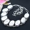 Howlite Jasper Gemstone Handmade 925 Sterling Silver Jewelry Necklace 18" KG-1634