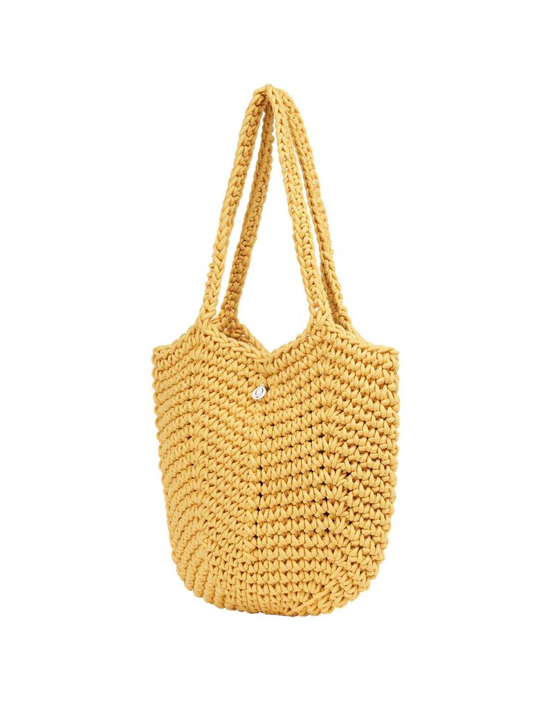 Coralique Knit Shoulder Bag Yellow