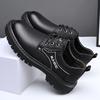Genuine Leather Shoes Men Comfortable Casual Shoes Breathable Non-Slip Lace Up Men Footwear