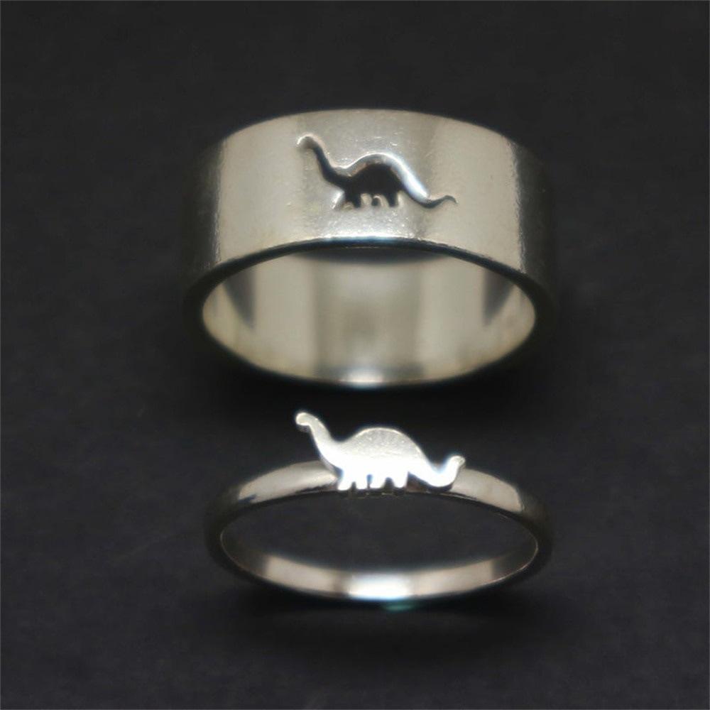 Couple's Simple Dinosaur Ring