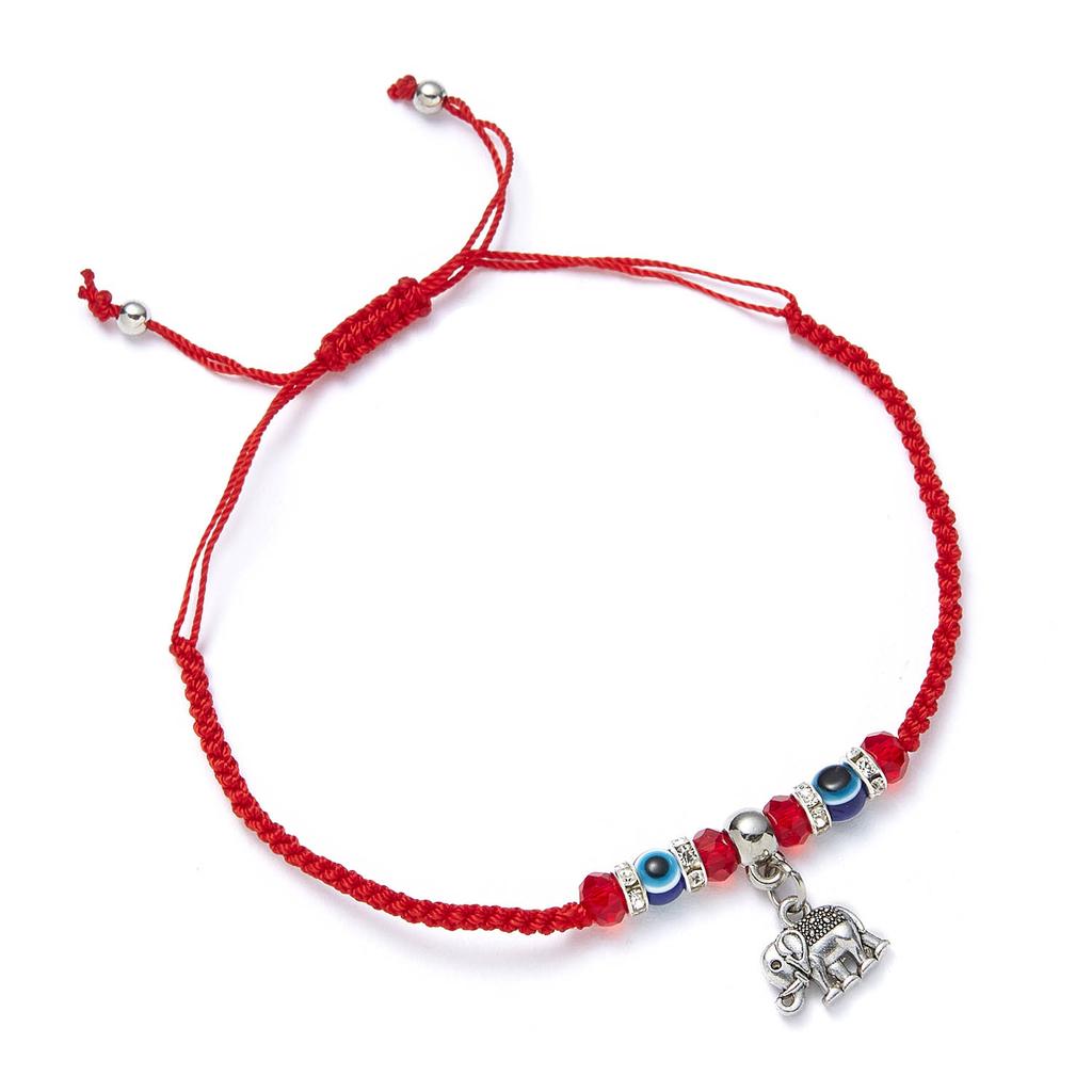 Blauwe Boze Oog Armbanden Armband Goede Geluk Rode Draad Gevlochten Verstelbare Bedel Armband Voor Koppel Vrouwen Geliefde Dame Cadeau