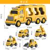 HIWO Construction Vehicle Toy Miniature for Boys and Girls Ages and Includes Carrier and Lights and Indoor Birthday Christmas Available in and Blue