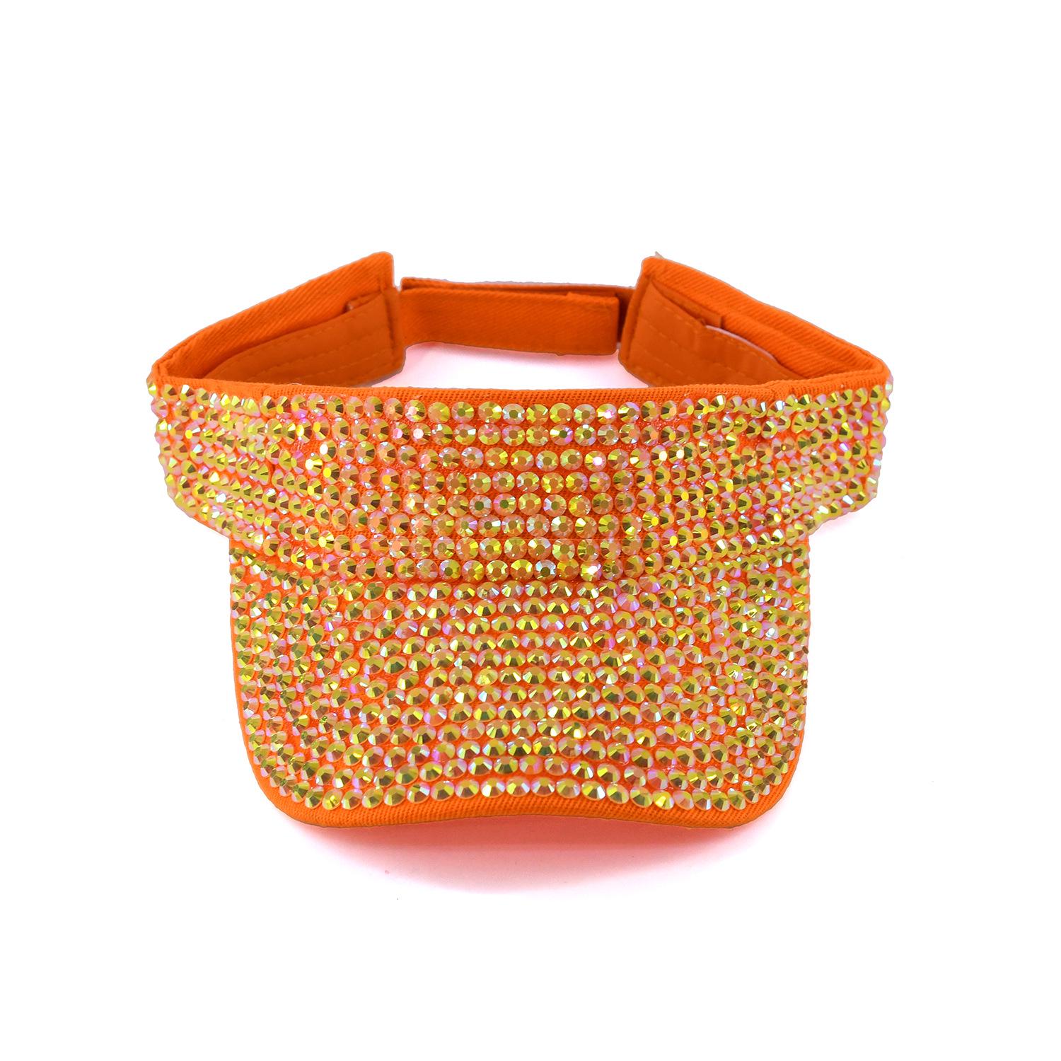 Трансграничная трендовая бейсболка без верха со стразами - уличная шляпа от солнца