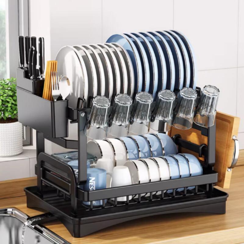 Yingbai Double-Layer Kitchen Dish Drying Rack