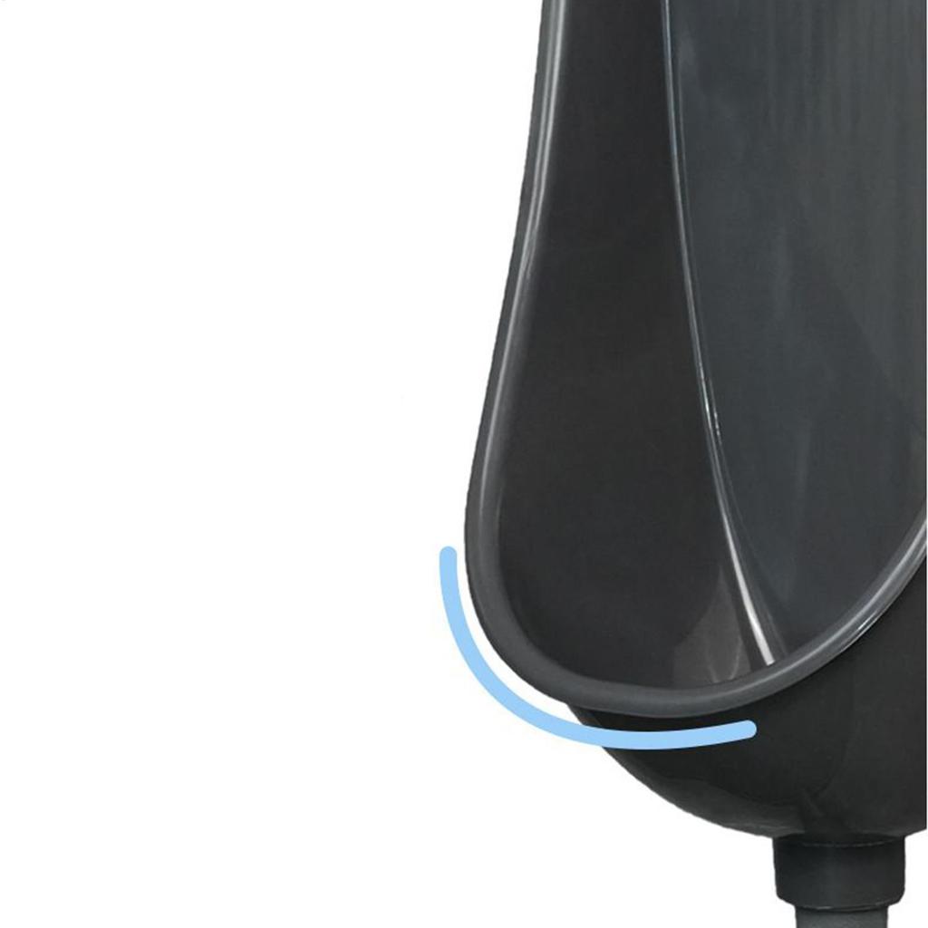 Wandurinal mit Deckel Kommerzielles Urinal Badezimmer Garage Ausspülbar Auslaufsicher Verstellbarer Urin-Ablenker mit Schlauch für den Heimhof