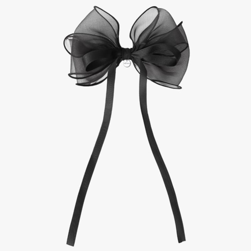Mellotory Ribbon See-through Hairpin (black)