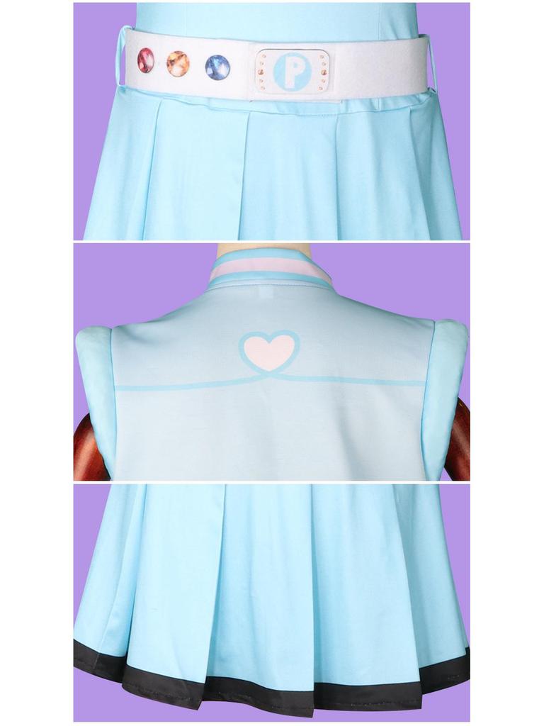 Powerpuff Girls Cosplay: Super Blossom, Buttercup, and Spinning Bubbles Anime Costumes