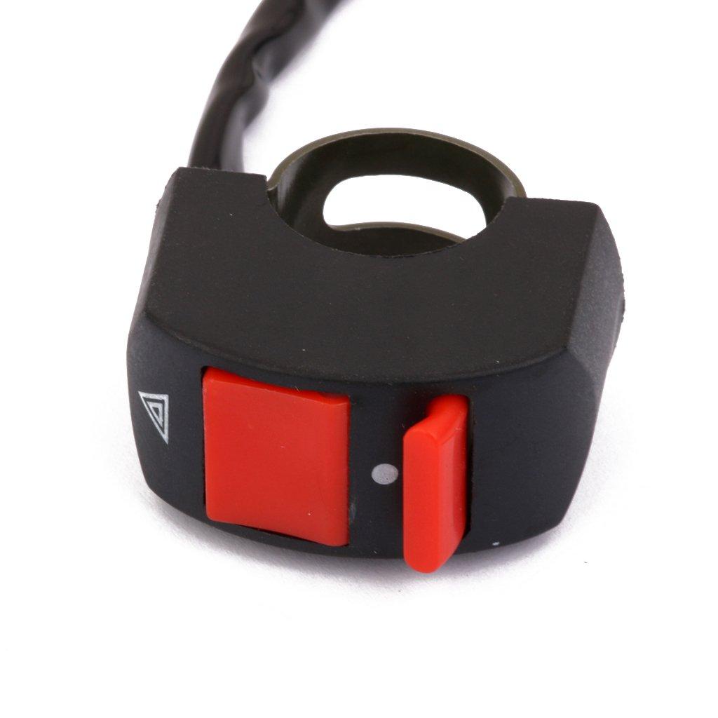 [Generic Product] Motorcycle Handlebar Hazard Light Lamp Double Control Switch Button