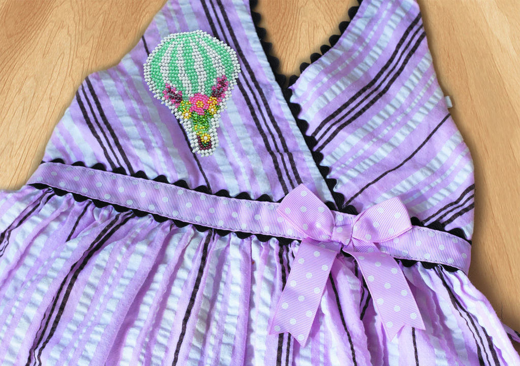 Kit de bordado com miçangas para decoração em tela de arte natural Abris Art Patterncanvas