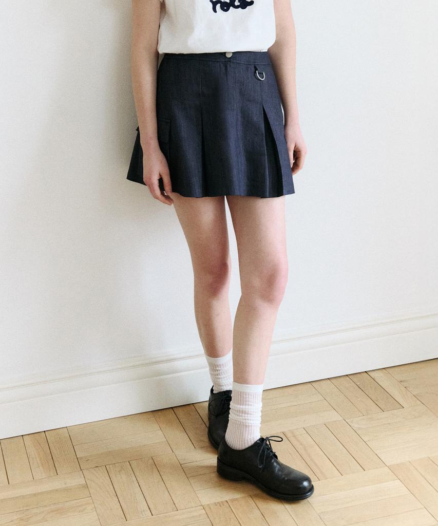 Lora Lora Cargo Mini Skirt Blue