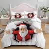 Red Santa Claus Christmas Duvet Cover Set - All Sizes