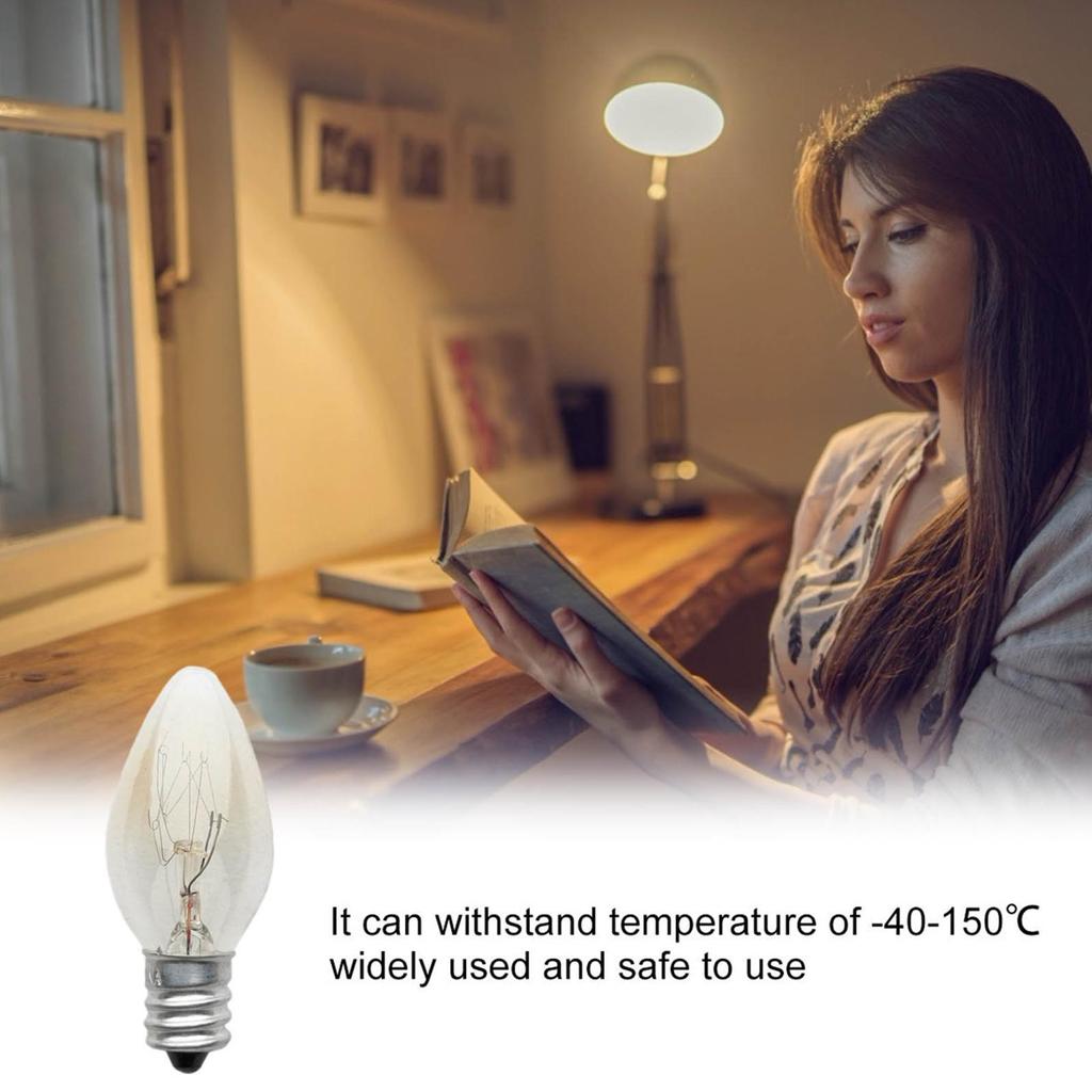 Light Bulb E12 Night Lamp Replacement Temperature Resistant E12 LED Bulb For Indoors Porch Bedroom Patio Kitchen Living Room