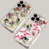 Cool Girl P-Powerpuffs Phone Case for iPhone 17 Air 16 15 14 Plus 13 12 11 Pro Max X Xs XR 8 E Soft TPU Transparent Cover
