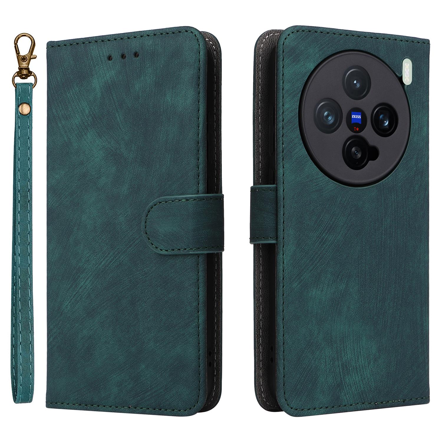 

Для vivo X200 Pro mini 5G Wallet Phone Case із блокуванням RFID, PU шкіра, відкидна кришка, вид на підставку A