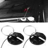 2pcs Universal Hood Pin Kit, CNC Billet Aluminum Racing Bonnet Hood Pin Lock Appearance Kit 2.5 2 Color Options (Black)