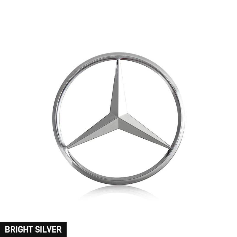 70 mm 3D-Metall-Motorhaubenemblem-Aufkleber für Mercedes-Benz ECGMSAB-Klasse W176 W204 W212 GLC CLA W168 W202