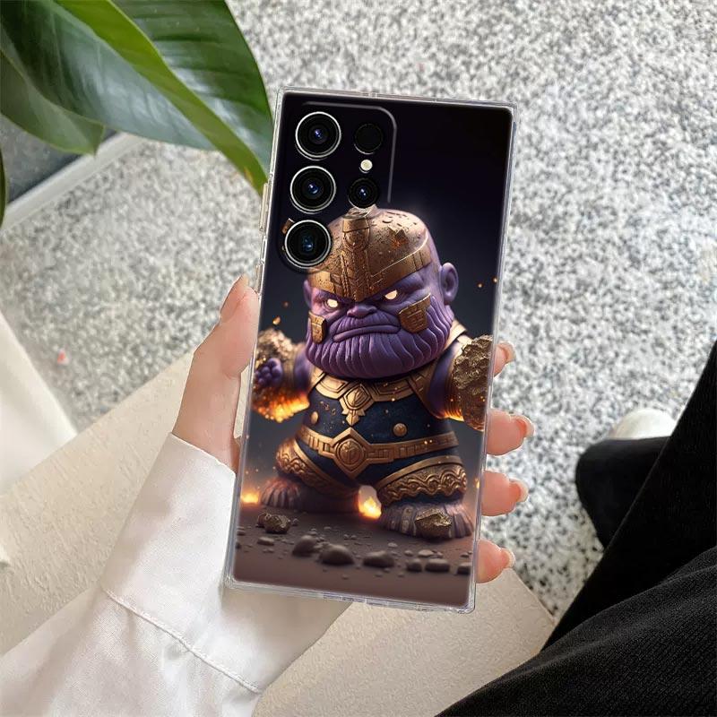 Cute Marvel Baby Groot Rocket Transparent Case For Samsung Galaxy S26 S25 Ultra S24 S22 S26 Plus S20 S23 S21 S25 FE Clear Cover
