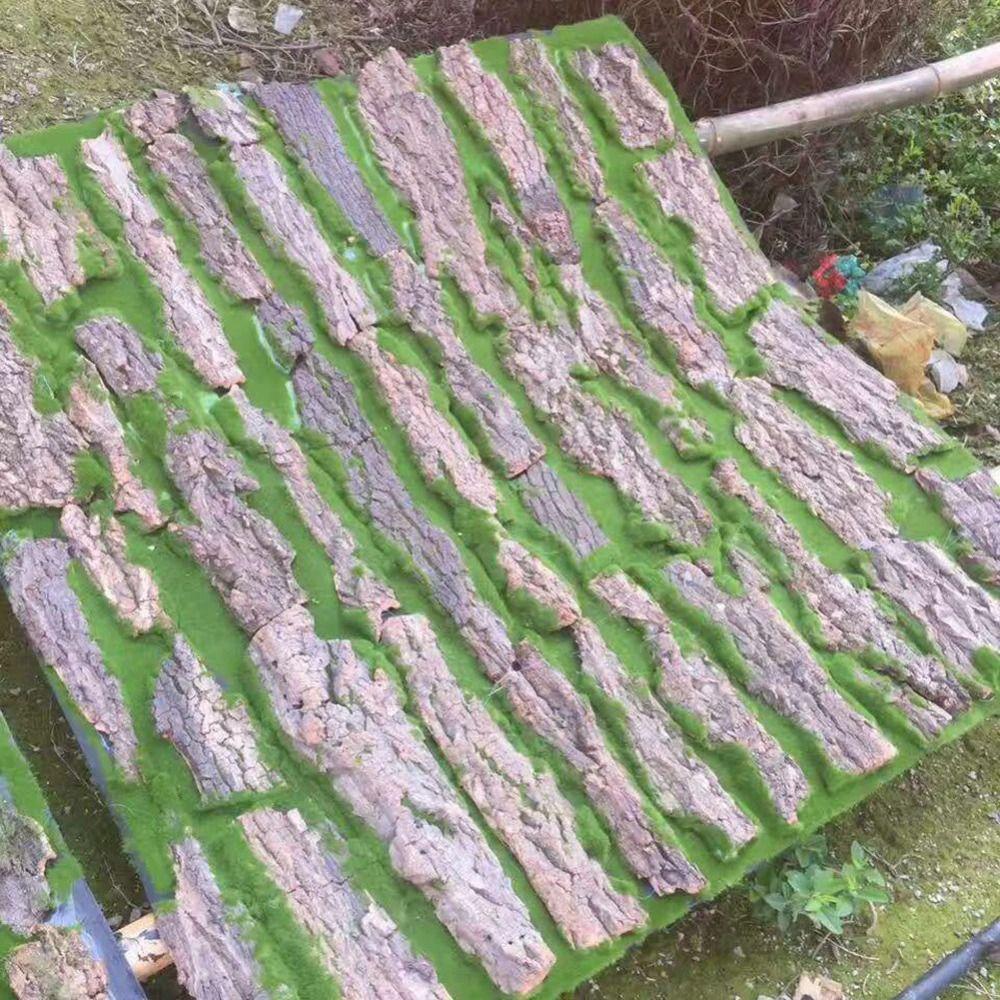 DIY Green Plant Bark Beautiful Water Pipe Pillar Cover Fake Tree Bark  Wall Decoration