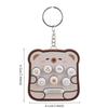 1PC Handheld Palm Cartoon Bread Whack-a-mole Game Console Electronic Luminous Toy Small Pendant Keychain