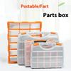 Storage Box Electronic Component Grid Screw Parts Partition Parts Box Garage Repair Organizer Tool Multi-Toolbox Hardware