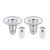 Cones Shape Bathroom Sink Strainers with Silicone Cover Sink Drain Guard with Protective Cover Steel Drain Strainer