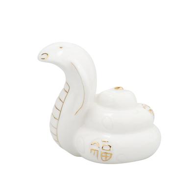 Фігурка Змія Зодіаку Змія 2025 Біла Змія Вхід Талісман Удачі Змія Фігурка Змії Покращує Удачу Товари Фен-шуй Удача з Грошима Удача