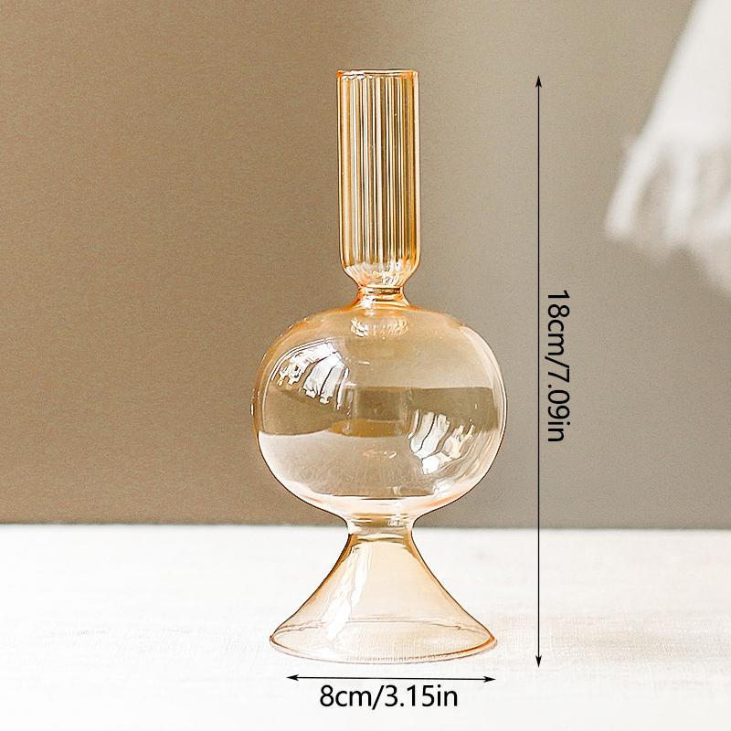 Romantic Wedding Table Candle Stand Champagne Candlestick Vase