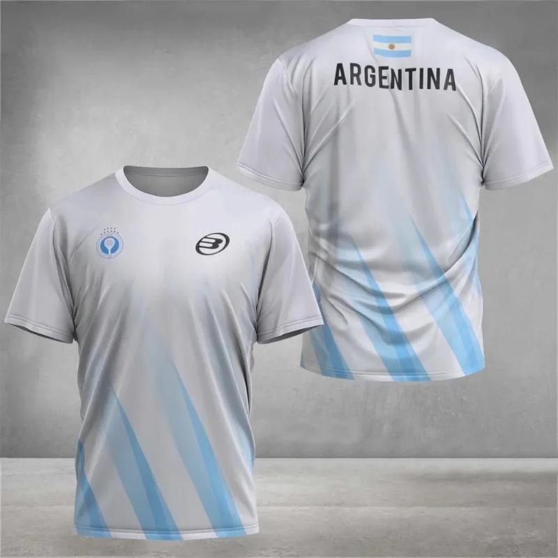 Maglietta Traspirante Padel Fitness Estiva Manica Corta Top da Uomo e Donna Stampa Digitale 3D Magliette Sportive Top
