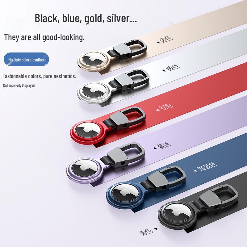 In Stock: Aluminum Alloy Magnetic Keychain Cover for Apple AirTag