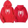 Mens Oversized Streetwear Hoodie With Spider Print - Soft Cotton Blend Loose Fit Casual Sweatshirt
