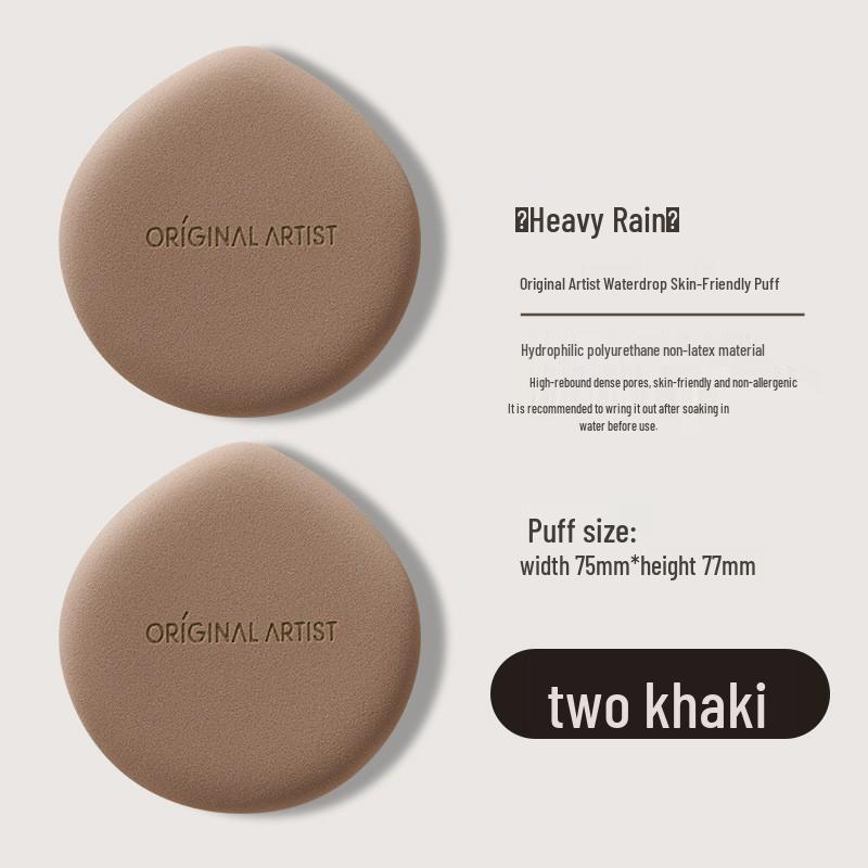 Original Artist Dual-Use Powder Puff: Expands When Wet, Non-Absorbent, Even Application for Concealer