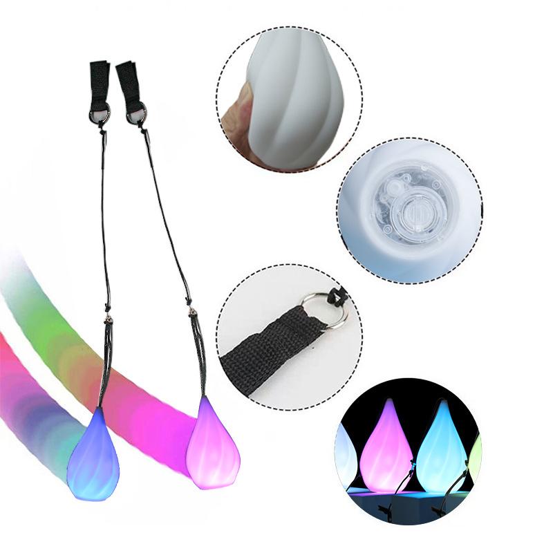 LED Colorful Luminous Ball That Changes Colors Swing Ball for Fitness Dancing and Flashing Toy Ball for Kids Adults Alike