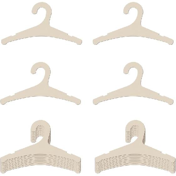 20 Packs Wooden Baby Hangers for Clothes, 9 Inch Wood Newborn Baby Girl Boy Hangers for Nursery Cute Kids Toddlers Children Infant Hanger for Baby