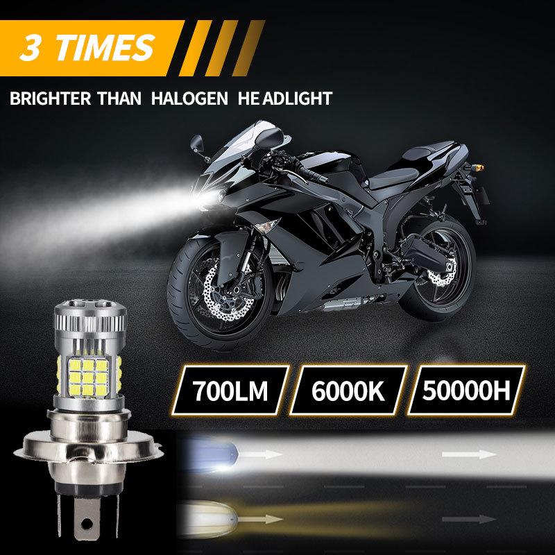 LED Motorcycle Headlight H4 P15D BA20D 3030 36SMD 6000k High/Low Beam Fog Light