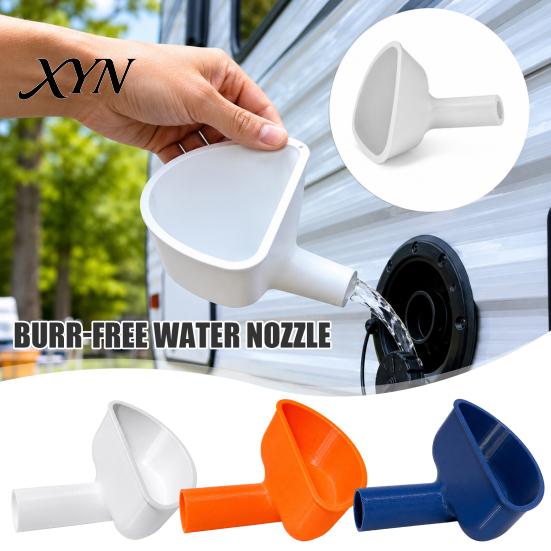 Quick Fill RV Water Funnel Fresh Tank Filling Funnel, 3D Printed Trailer Inlet Nozzle with Wide Mouth, Compatible Standard Port Efficient Tool