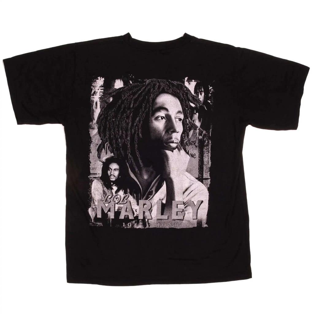 Harajuku Rap Singer Bob Marley Tshirt Fashion Print Tshirt Street Hip Hop Punk Top Vintage Tshirt Summer Clothing Unisex
