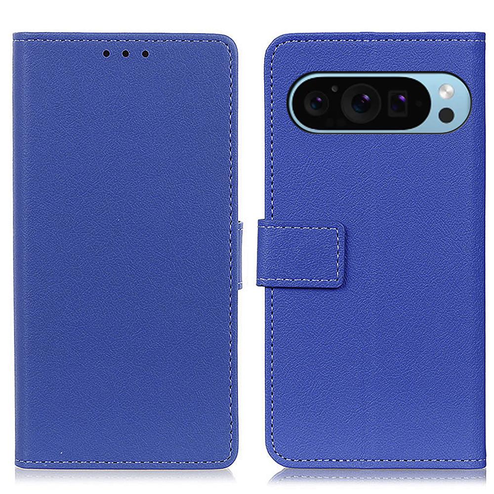 

For Google Pixel 10 Pro/10/9 Pro/9 Wholesale Phone Case TPU+PU Leather Shell Phone Stand Cover Blue