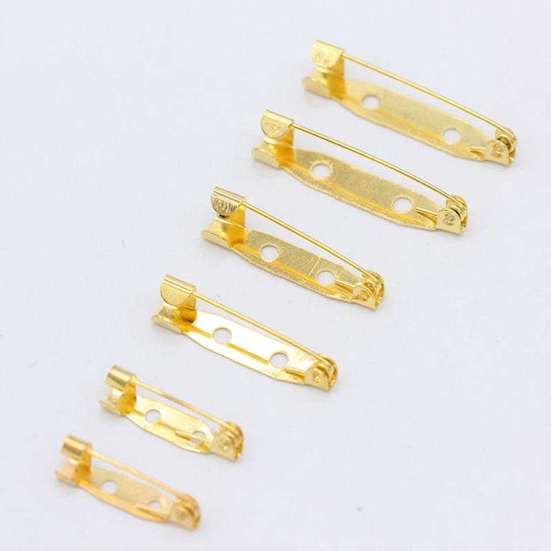 Multi-Color Double Hole Brooch Pin Set - DIY Jewelry Safety Pins (50 Pieces)
