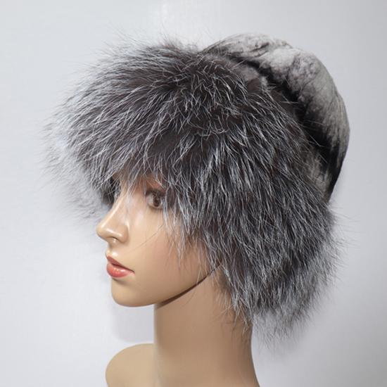 Women Winter Hight Quality Hand Knitted Real Rex Rabbit Fur Hat Natural Soft Fox Fur Hats Warm Elasticity Thick Real Fur Caps