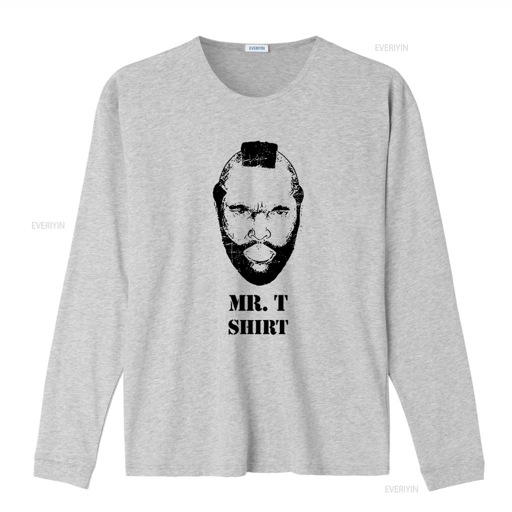 Mr T Print Shirt for Adults Stylish and Unique Design vintage Washed designer clothes graphic Unisex Comfortable Casual