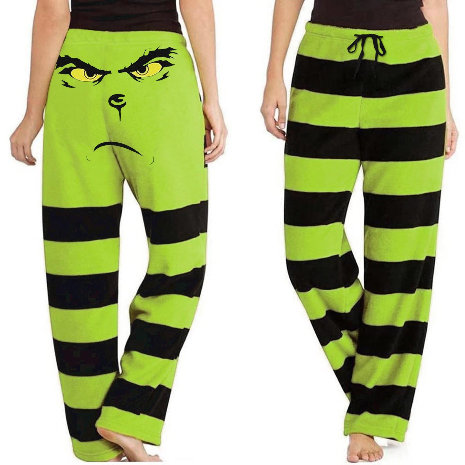 

Женские повседневные широкие брюки с рождественским принтом, повседневные брюки XXXL армия зеленый