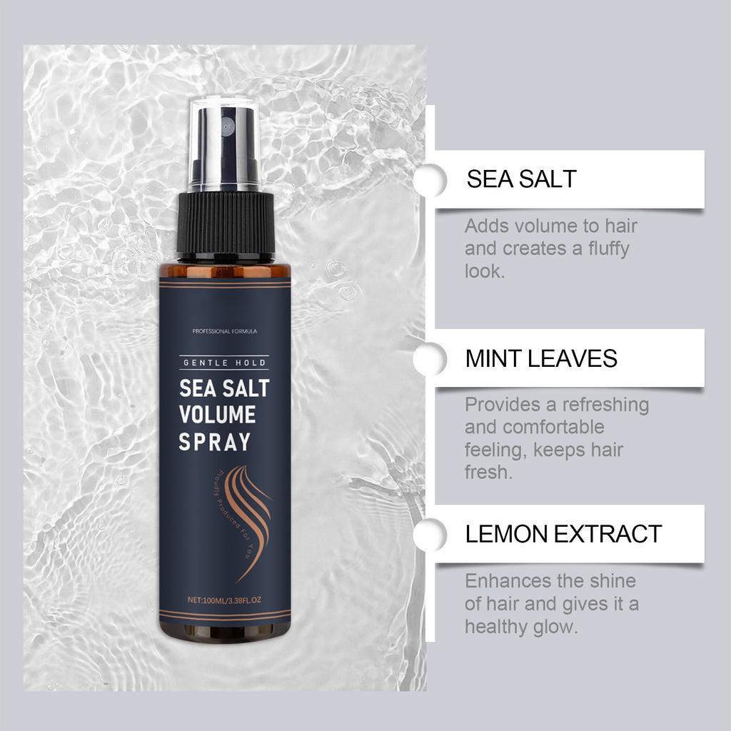 Sea Volumizing Hair Spray 100ML Haar-Styling-Spray Erfrischendes, natürliches Volumen und Frisuren für Männer und Frauen (1 STÜCK)