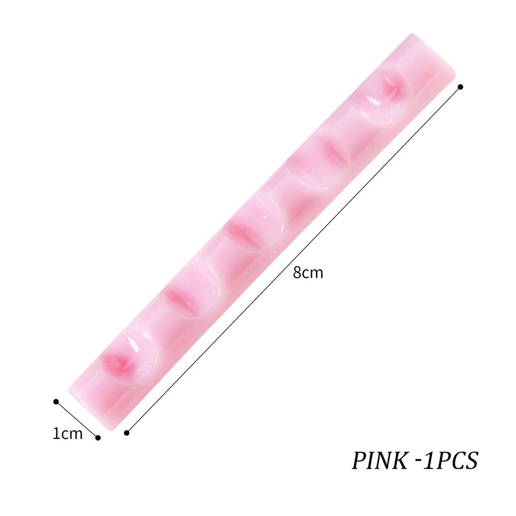 5 Grids Acrylic Clear Nail Brush Shelf Portable Mini crystal Painting Pen Rest Holder Stand Colorful UV Gel Brush Display Holder