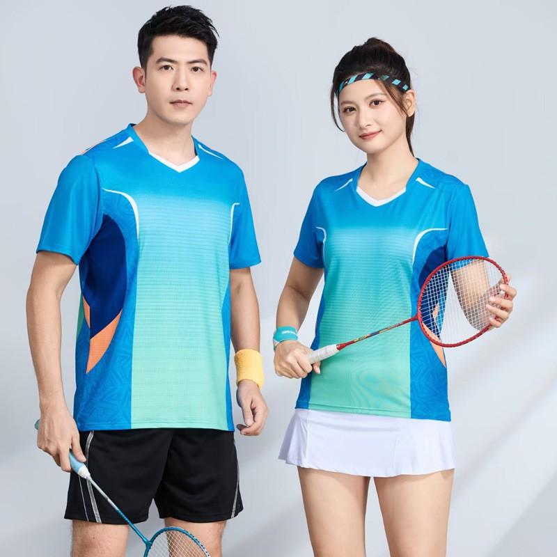 Kids Sports Shirts Shorts Set Quick Dry Athletic Wear Badminton Table Tennis