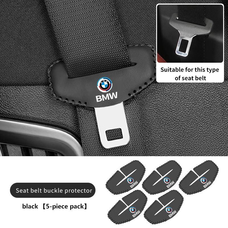 

2pcs Car Seat Belt Buckle Cover Protector Anti-collision Case For BMW E90 E60 E93 E87 G01 G20 X3 X5 F30 F20 G05 G06 G07 F07