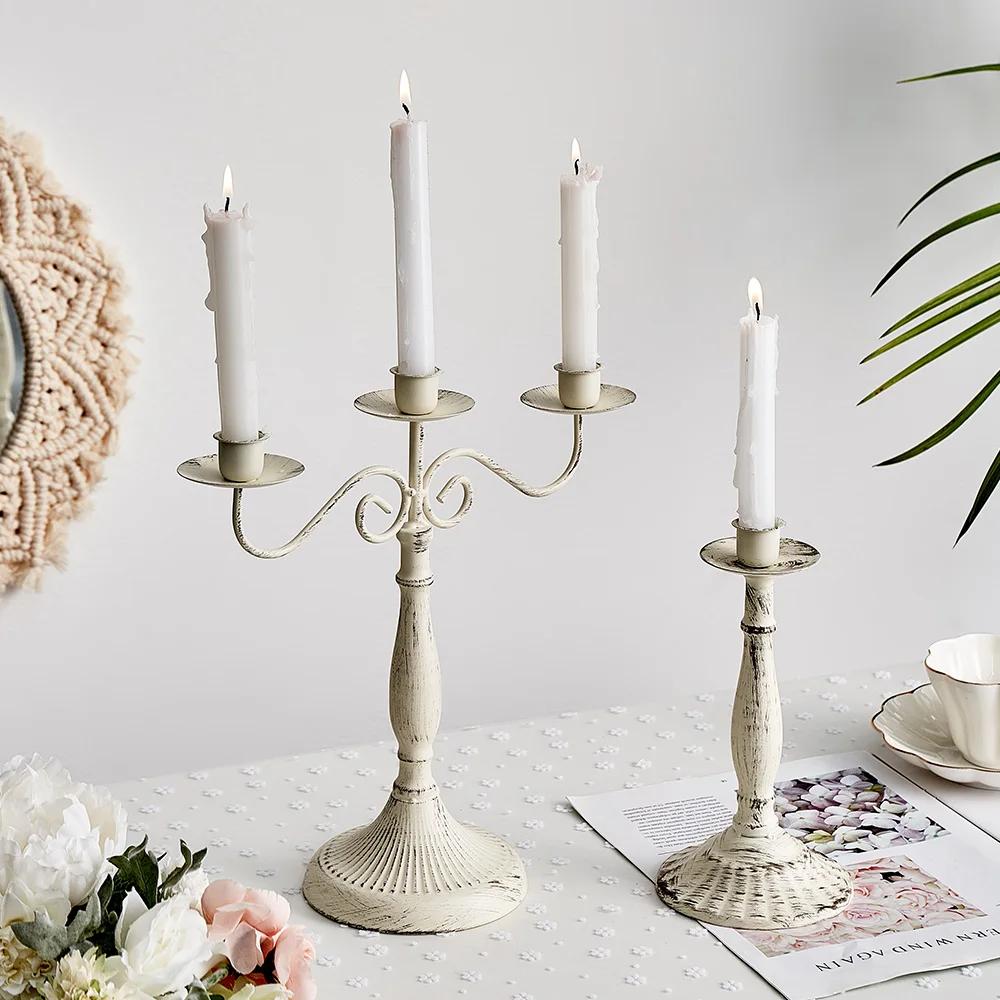 Nordic Creative Metal Candle Holder Candlestick Centerpieces Road Lead Candelabra Centerpieces Wedding Christmas Decor