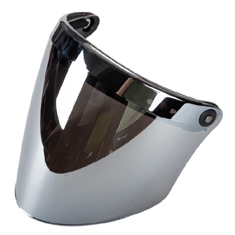3-snap Open Face Helmet Bubble Visor for Sun Shade Protector for Motorcycle Ridi