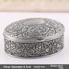Vintage Style Small Jewelry Organizer With Floral Pattern For Bridal Gift And Travel Use